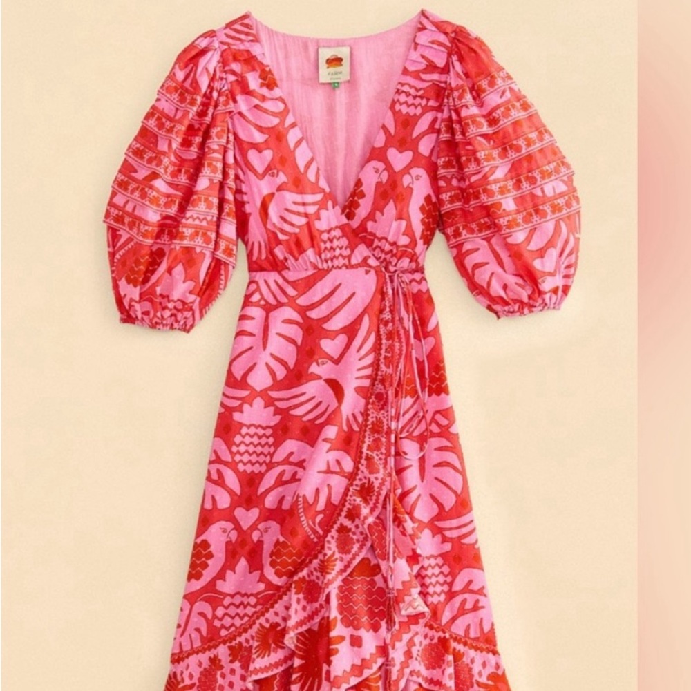 Farm Rio wrap dress - Picture 3 of 6